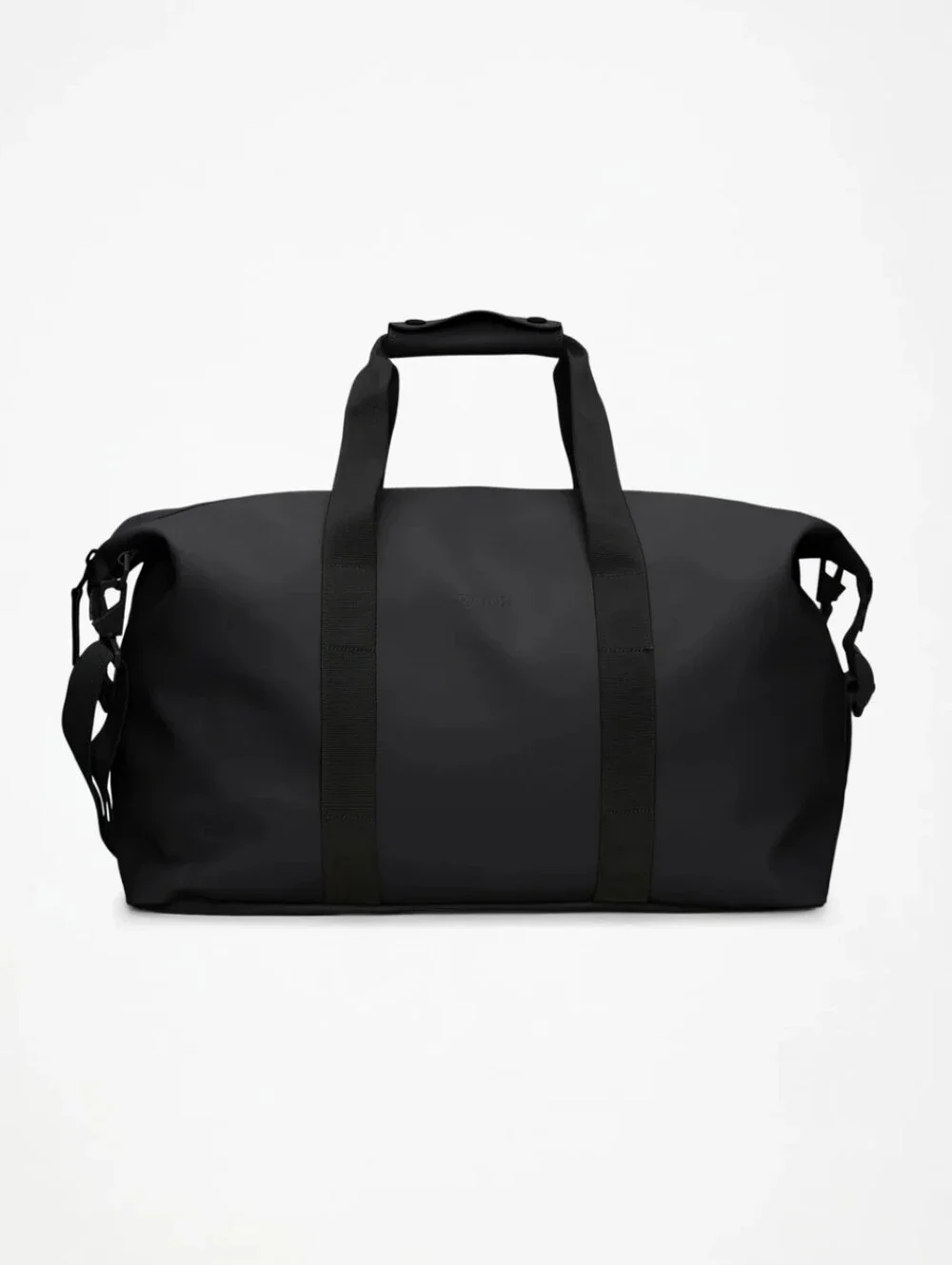 Rains Hilo Black Travel Waterproof Weekend Bag